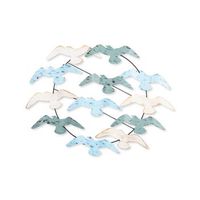 decoracion pared de metal mart multicolor 85x68x8 cm