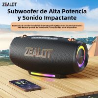 zealot-s127 altavoz bluetooth portatil de 100w con subwoofer tarjeta tf sonido estereo envolvente para exteriores altavoz impermeable caja de sonido inalambrica