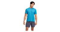 maillot de manga corta hoka airolite 2 0 azul  hombre