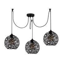 lampara de techo fellini-mr-897 negro metal 115x115x115 cm
