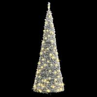 arbol de navidad  decoraciones de navidad artificial desplegable con nieve 100 led 150cm