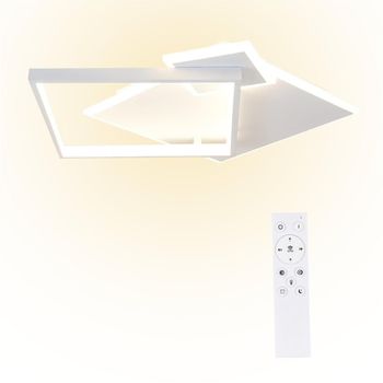 Freeman - plafón led de metal, color blanco, 46 cm