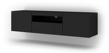 Mueble para TV efecto madera Negro