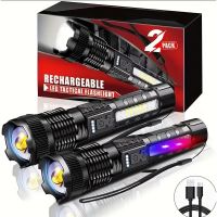 linternas led de alta potencia linterna tactica muy fuerte 6 modos recargable para acampar pescar linterna con zoom de emergencia