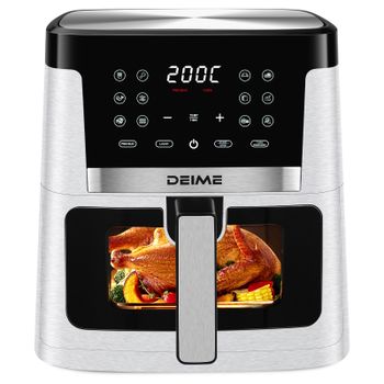 DEIME freidora de aire sin aceite air fryer 7L, 1800W, 12 menús