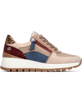 de REFRESH REFRESH 173243 CON DETALLES MULTICOLOR Y ANIMAL PRINT BEIGE