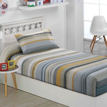 Edredon Ajustable Relleno 350 Gr Tejido Algodón Y Poliéster Karima Color Único Talla Cama 90