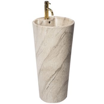 Lavabo De Pie Rea Blanka Natural Matt