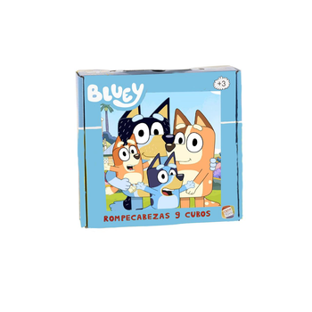 Cefa - Rompecabezas Bluey Con 9 Cubos. 21 X 22 X 6 Cm (88319)