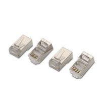 conector aisens a139-0298 rj45 cat6 acero inoxidable paquete 10 uds