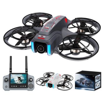 SHRC AE21 WiFi FPV con pantalla LCD de 4,3 pulgadas,controlador,cámara dual HD,flujo óptico ajustable eléctricamente,sus