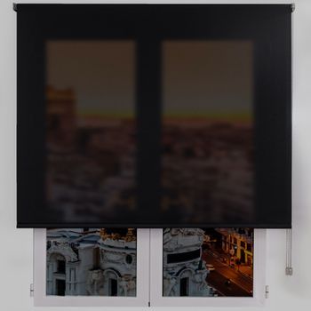 Estoralis - Estor Enrollable Translucido |  Screen 5% Apertura | 150 X 180 Cm (ancho/alto) Tamaño Tela 147 X 175 Cm | Stannis Negro