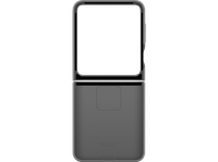 funda movil - samsung silicone case para galaxy z flip6 compatible con flip7 fe con anillo gray