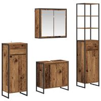 juego de muebles de bano  armario de bano madera vieja madera de ingenieria