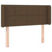 cabecero accesorio para dormir mueble de dormitorio con borde lateral 93 x 16 x 7888 cm tela marron oscuro tdl0204645