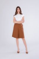 bermudas de lino mixto tobacco