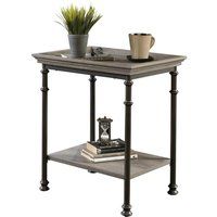teknik canal heights end side table - northern oak