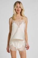 hunkemoller short valerie de saten blanco