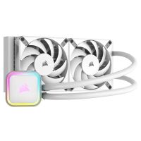 corsair icue h100i rgb elite kit de refrigeracion liquida 240mm blanca