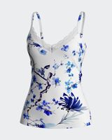 top de tirantes en modal con estampado floral