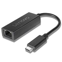 adaptador de red lenovo 4x90s91831 usb tipo c a ethernet rj-45 negro