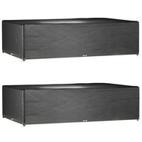 fundas muebles jardin 2 uds  cubiertas muebles jardin 16 ojales rectangular 325x205x90 cm cfw25033