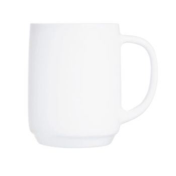 Set 6 mugs de desayuno vidrio opal beige 29 cl