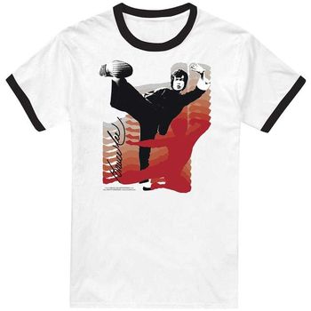 Bruce Lee Camiseta Kick It Ringer para mujer