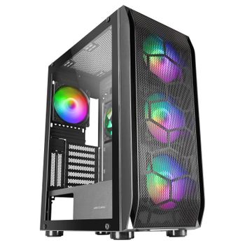Mars Gaming MC-KX ARGB Cristal Templado USB 3.0 Negra
