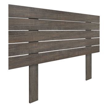 Cabecero De Madera Reciclada Dm Estilo Palet Horizontal Con Patas 95x115cm Camas 95 - Roble Amazonas