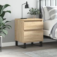 mesita de noche  mesilla de noche madera de ingenieria roble sonoma 40x35x50 cm cfw641426