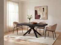 mesa de comedor madera negro