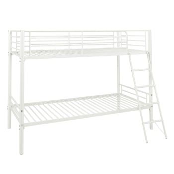 Litera Metálica Infantil CARREFOUR HOME 90x190 cm - Blanca