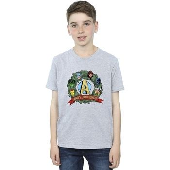 Marvel Tops y Camisetas Santa's Super Helpers para niño
