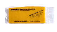 turron yema artesano barra de 300 grs sin tostar