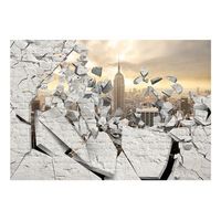 papel pintado 3d - ny - city behind the wall 350x245 cm