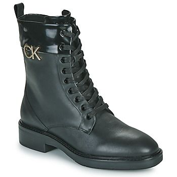Calvin Klein Jeans Botines RUBBER SOLE COMBAT BOOT W/HW para mujer