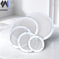 rejilla de altavoz de metal blanco mw audio 2 piezas cubierta de plastico con marco de hierro 234565810 pulgadas para auto y hogar