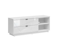 mueble tv 2 cajones 2 compartimientos 156 cm sven blanco