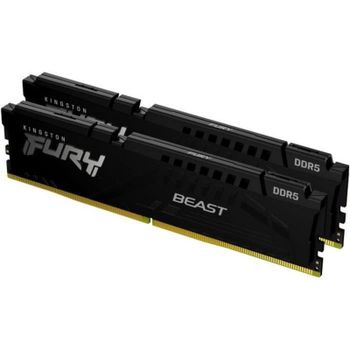 Memoria RAM Kingston FURY Beast 16GB 2x8GB DDR5 6000MHz CL30 AMD EXPO Negro