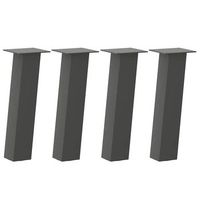 patas para mesa de centro 4 uds  patas para mesa acero antracita 42 cm