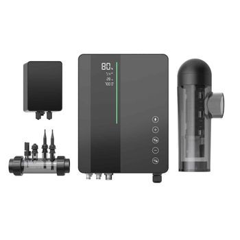Clorador Salino Agua Piscina Ares Inverclear Aquark Wifi Inverter 12000h Baja Sal - 22g/h Más Ph