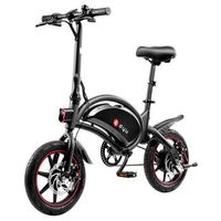 bicicleta electrica plegable ciclomotor  dyu d3f con pedal