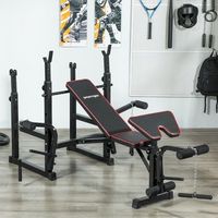 banco de pesas sportnow acero eva 213x140x116 cm negro