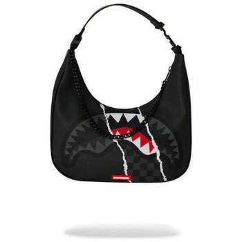 Sprayground Bandolera Center Rip Revealing Gray Check Handbag para hombre