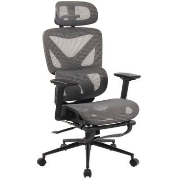 Silla De Oficina Reston Tejido De Red Negro/gris 66x66x112 Cm Clp
