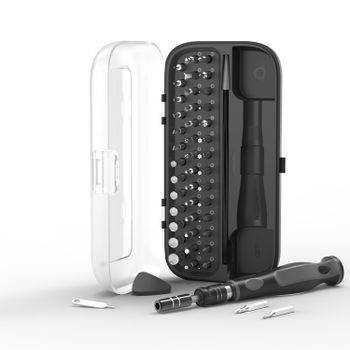 Juegos de destornilladores de precisión 48 en 1, kits de herramientas manuales, brocas magnéticas, mina portátil pequeña para Xiaomi, teléfono móvil, reparación de relojes de PC