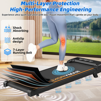 Cinta De Correr Eléctrica Doméstica Inclinacion 9 %, Compatible Con La Aplicación, Del  2,5 Caballos De Potencia, Velocidad De 1-8 km/h, 120kg Pantalla LED De Tres Ventanas Walking Pad