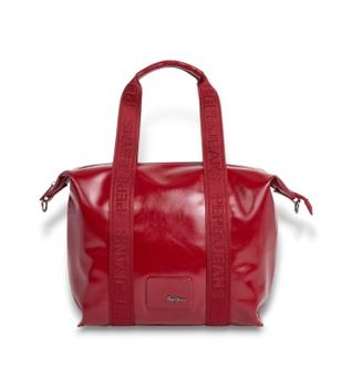 Pepe Jeans para mujer. PL0300009 Bolso Chelsea Glossy rojo (OSFA), Casual, Poliuretano