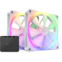 nzxt f140 rgb twin ventilador suplementario 140mm blanco 2 unidades